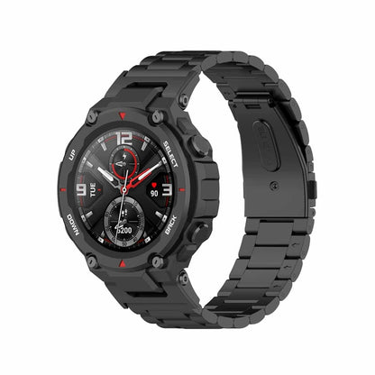 Amazfit T-Rex 3 link stainless steel strap (M) - Black + Link removal tool