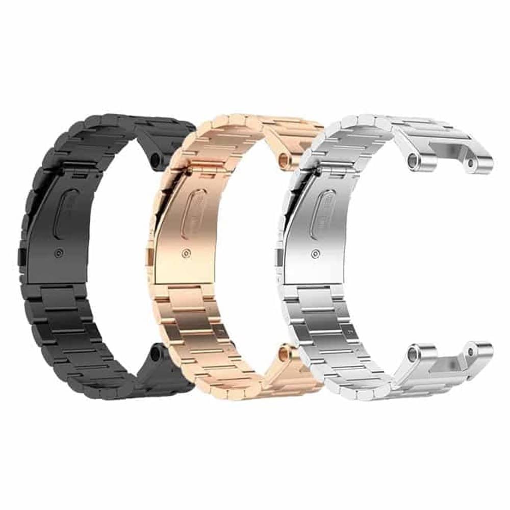 Amazfit T-Rex 3 link stainless steel strap (M) - Black + Link removal tool