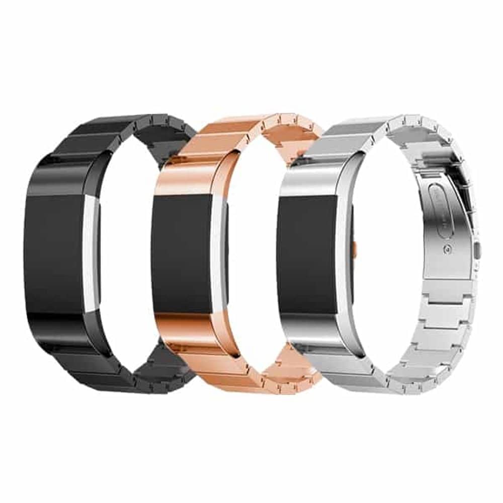 Stainless Steel Strap for Fitbit Charge 2-RoseGold + Link removal took