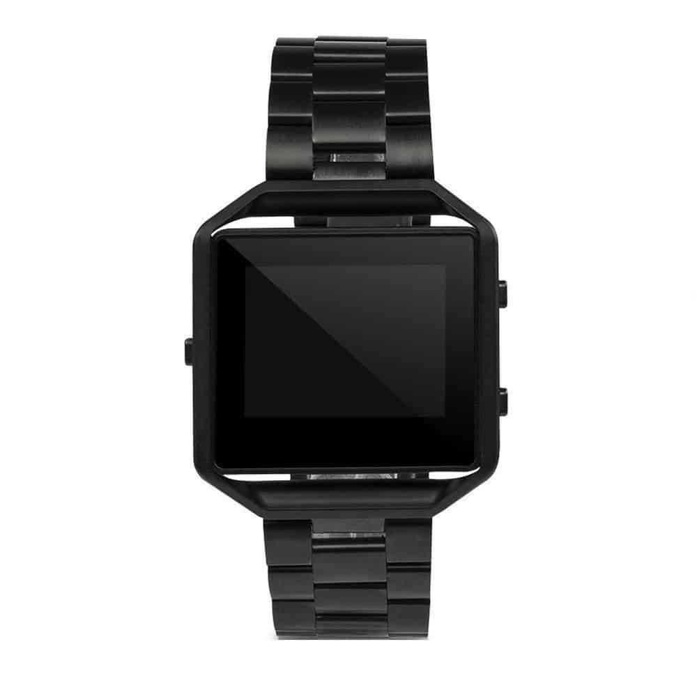 Stainless Steel Strap w/Metal Frame for Fitbit Blaze - Gold + Link removal tool