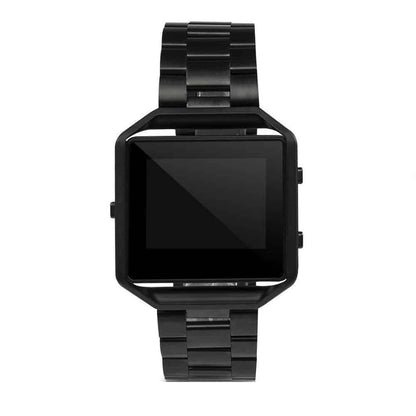 Stainless Steel Strap w/Metal Frame for Fitbit Blaze - Gold + Link removal tool