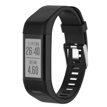 Silicone Strap for Garmin Approach X10,X40, Vivosmart HR+ Black