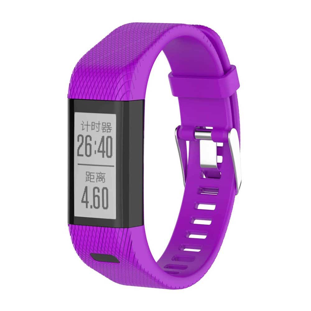 Silicone Strap for Garmin Approach X10,X40, Vivosmart HR+ Black