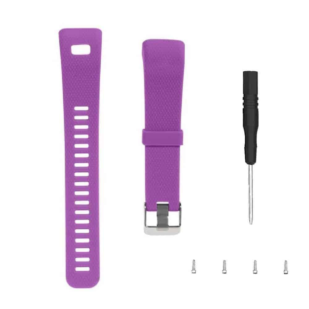 Silicone Strap for Garmin Approach X10,X40, Vivosmart HR+ Black