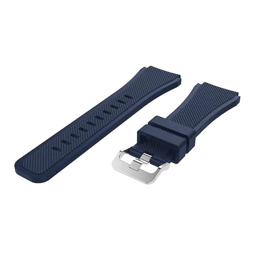 Silicone Strap For Samsung Gear S3 Frontier, Amazfit Stratos 2/2S Pace (S/M) - Frost Blue