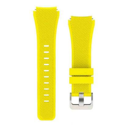Silicone Strap For Samsung Gear S3 Frontier, Amazfit Stratos 2/2S Pace (S/M) - Yellow