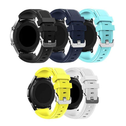 Silicone Strap For Samsung Gear S3 Frontier, Amazfit Stratos 2/2S Pace (S/M) - Frost Blue