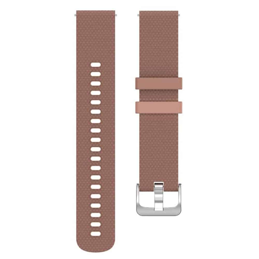 Quick Release 18mm Silicone Strap for Garmin Venu 2S- Brown