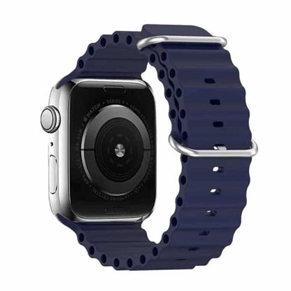 Marine Silicone Strap for 42/44/45/49mm Apple Watch - Frost Blue