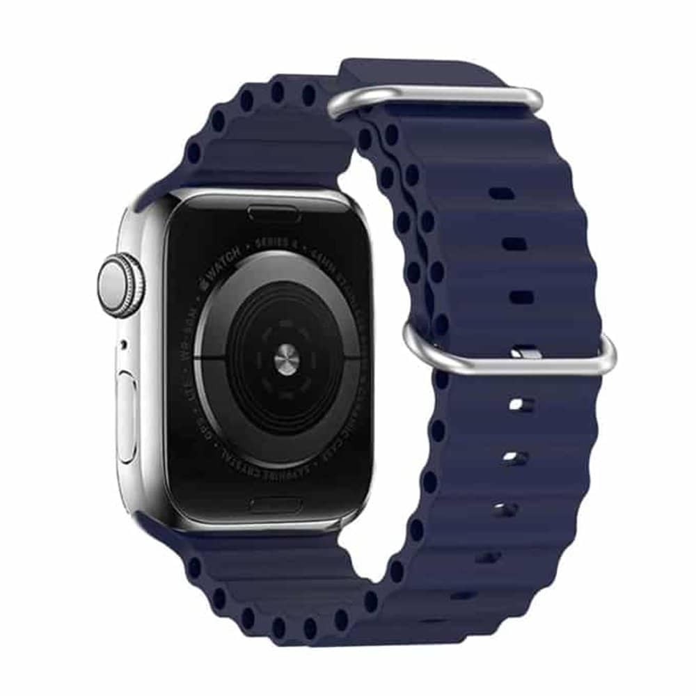 Marine Silicone Strap for 38/40/41mm Apple Watch - Frost Blue