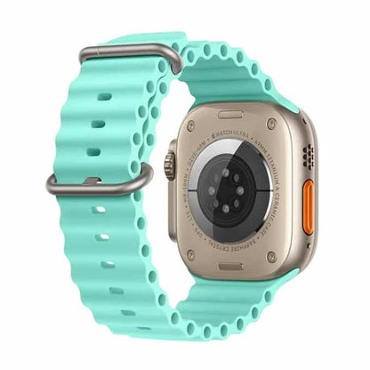 Marine Silicone Strap for 42/44/45/49mm Apple Watch - Frost Blue