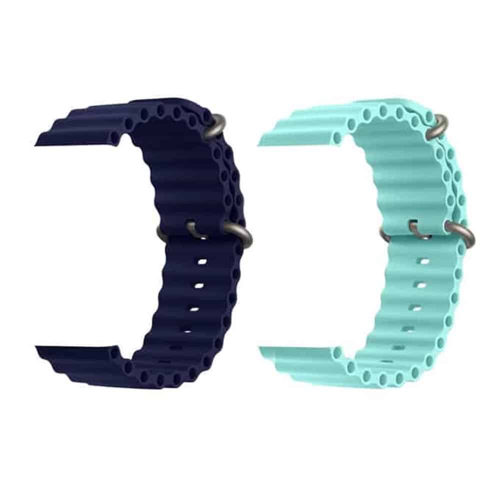Marine Silicone Strap for 38/40/41mm Apple Watch - Frost Blue