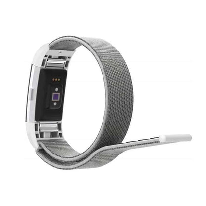Nylon Strap for Fitbit Charge 2 - Seashell Grey