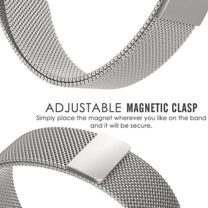Stainless Steel Milanese Loop Strap for Fitbit Ionic-Silver x2  Combo