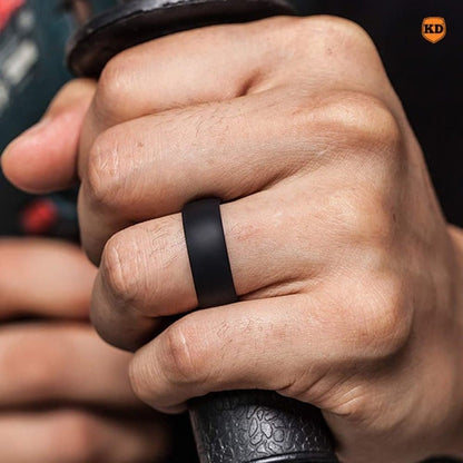 8mm Men's Wedding Silicone Ring (USA 9 RSA S)-x2 Combo