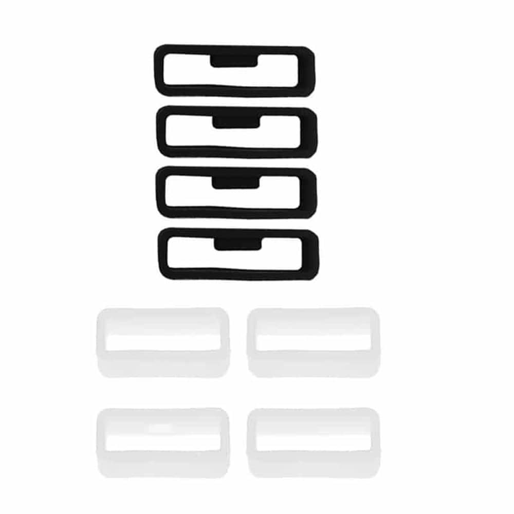 Watch 20MM Silicone Strap Band Saver 4pc - White