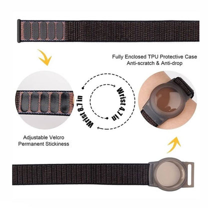 Nylon Watch Strap Band for Apple AirTag- S/M