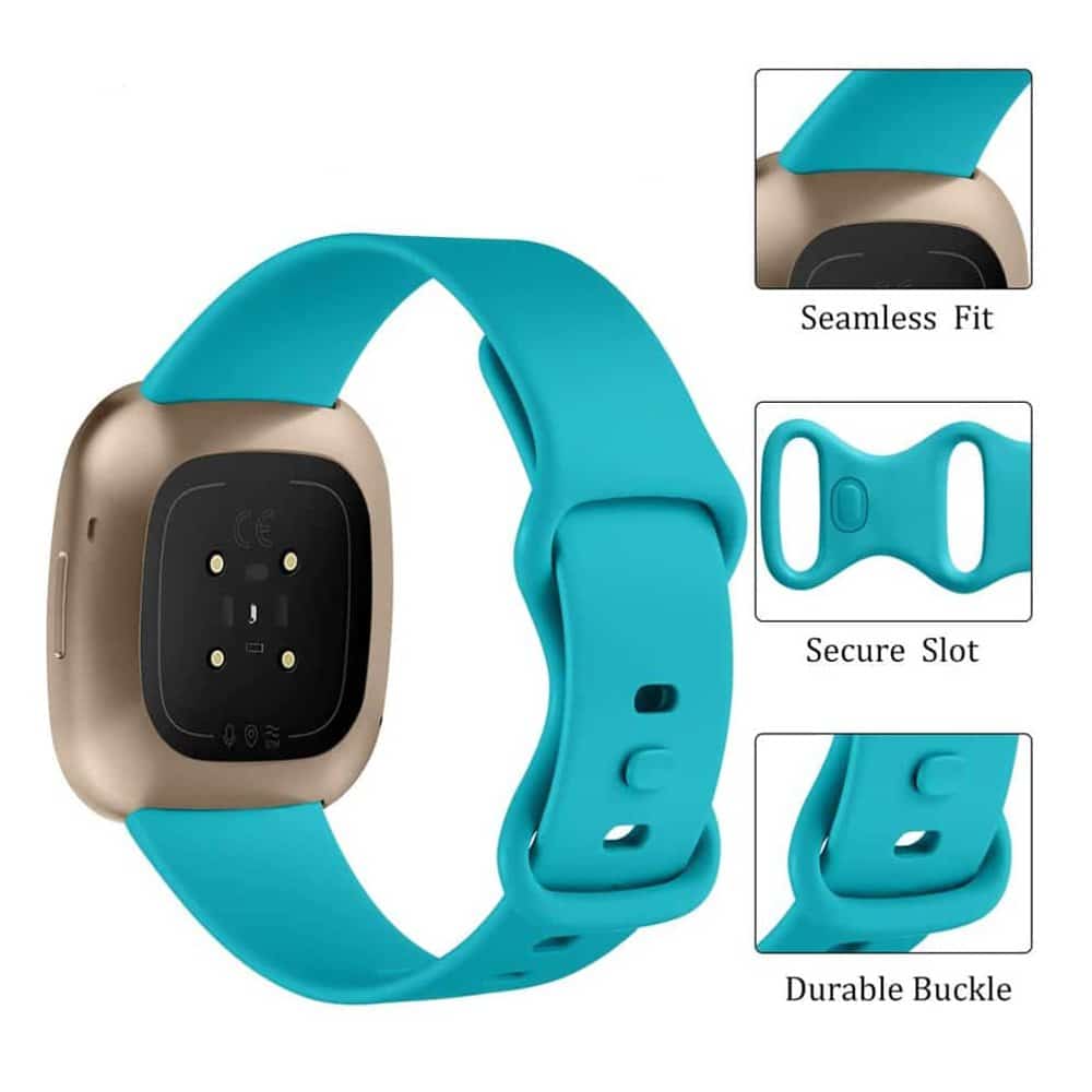 Fitbit Versa 3 Silicone Strap - Frost Blue (M/L)