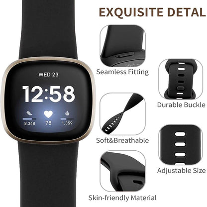 Fitbit Versa 3 Silicone Strap - Frost Blue (M/L)
