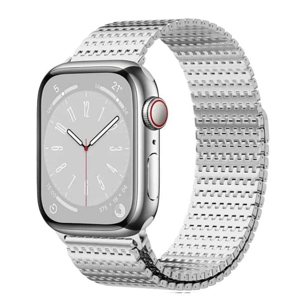 Needle chain magnetic absorption steel band for Apple 42/44/45/49mm watch - Rose Gold