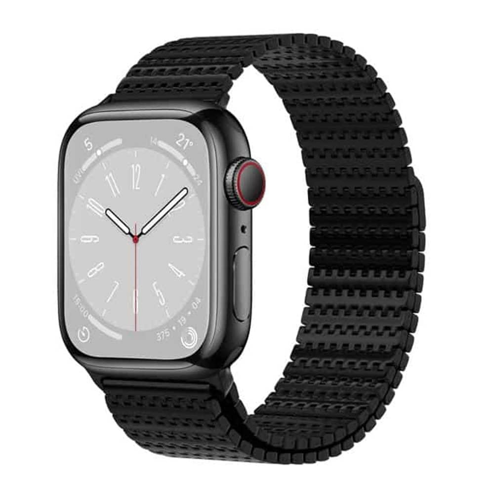 Needle chain magnetic absorption steel band for Apple 42/44/45/49mm watch - Rose Gold
