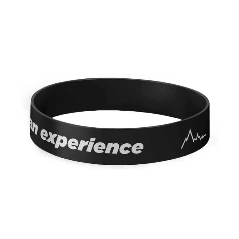 "It's An Experience" custom silicone wristband bracelet