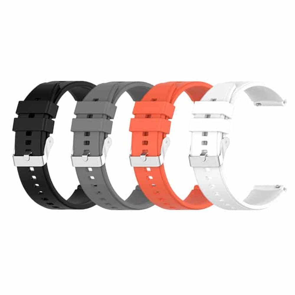 20MM Universal Silicone strap - White