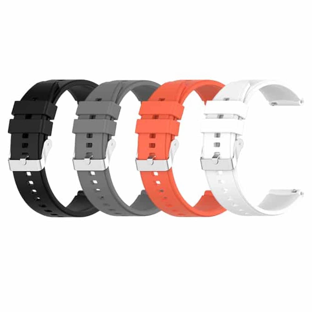 22MM Universal Silicone strap - White