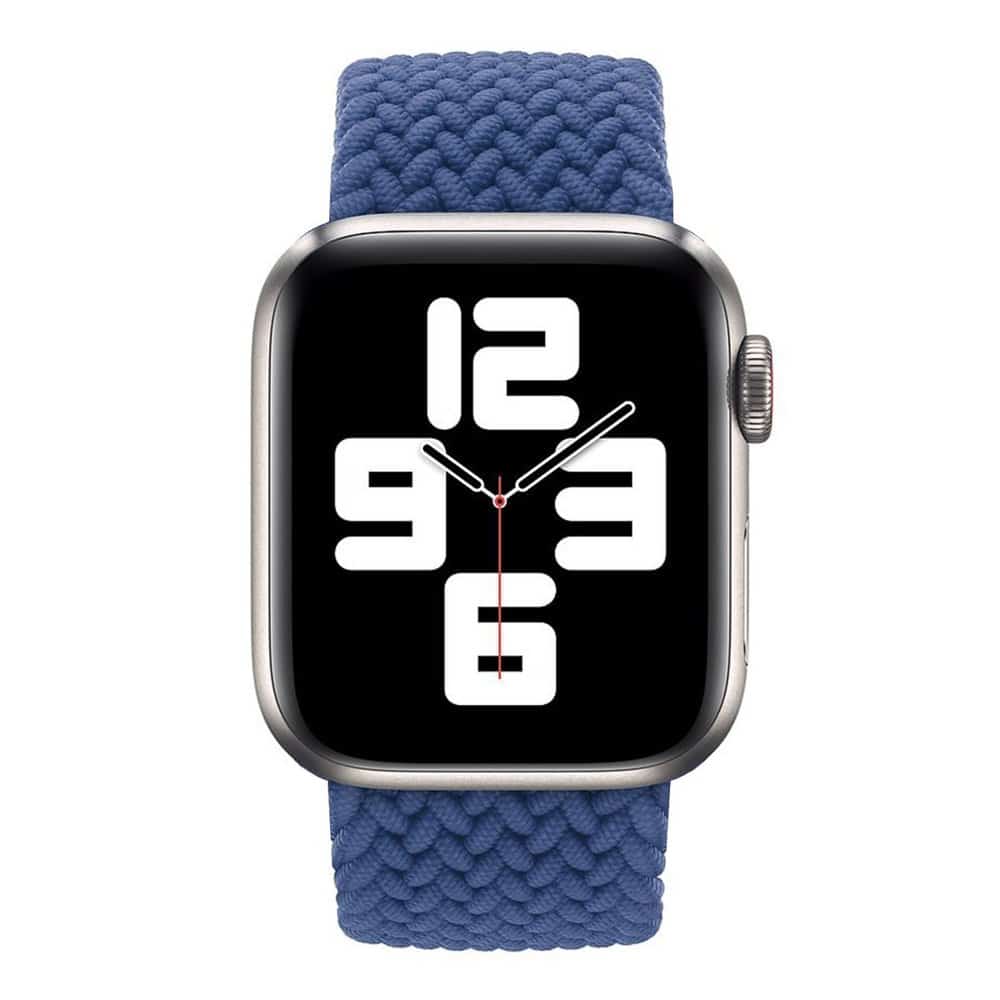 Elastic Nylon Strap for 42/44/45/49mm Apple Watch (160mm)- Blue