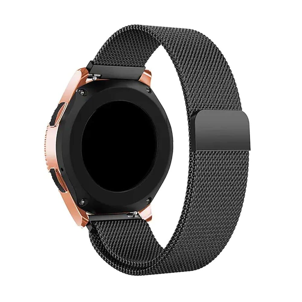 20mm Universal Milanese Band (M/L) - Black