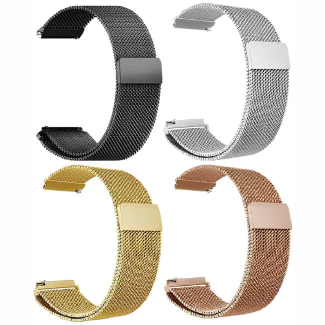 20mm Universal Milanese Band (M/L) - Silver