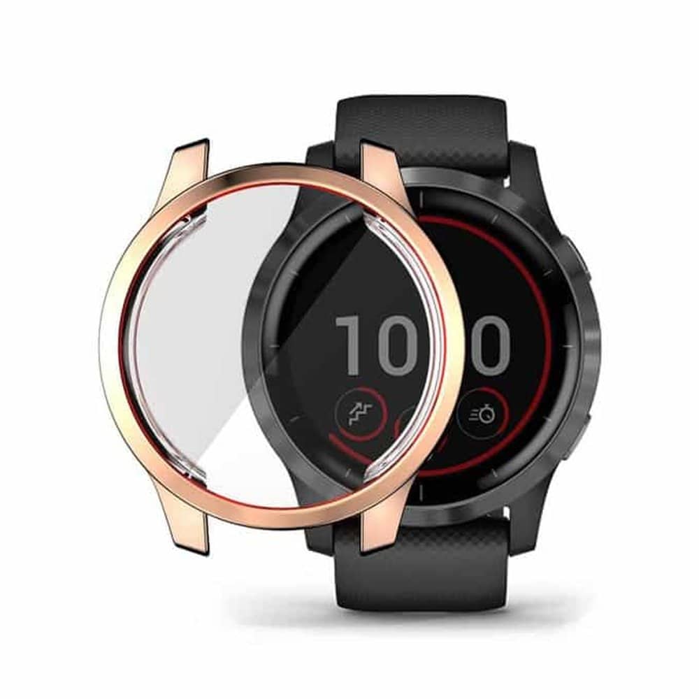 Electroplated TPU case for Garmin vivoactive 4S - Rose Gold