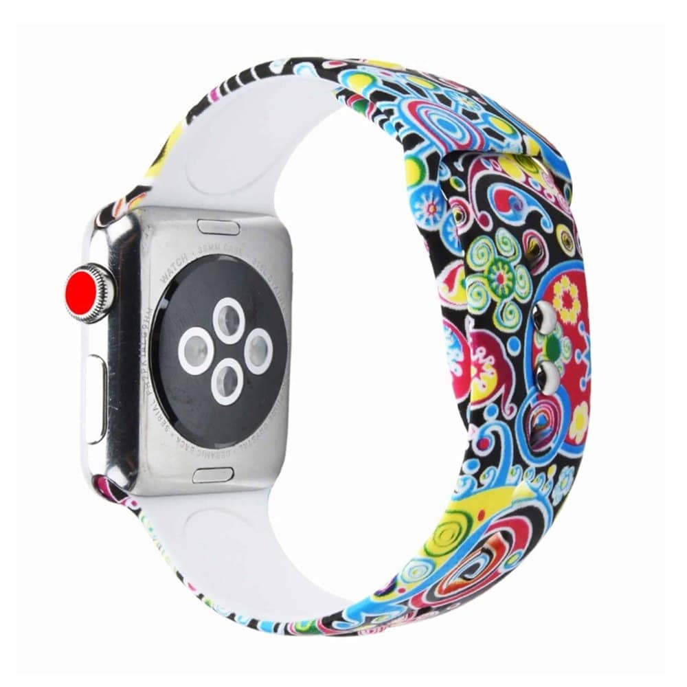 Flower Silicone Strap for 38/40/41mm Apple Watch- M/L