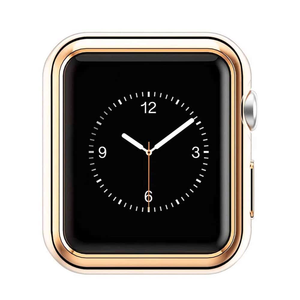 Protective frame case for Apple iWatch 7 (41mm) - Rose Gold