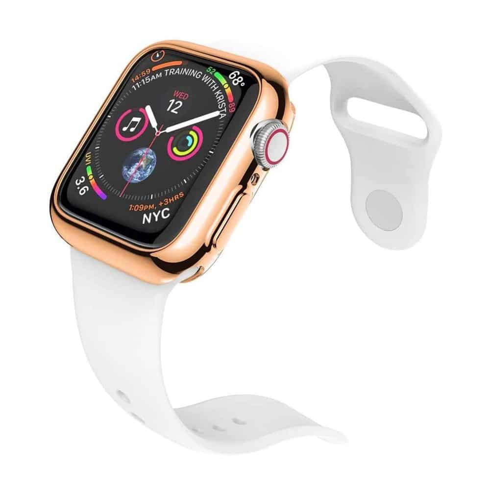 Protective frame case for Apple iWatch 7 (41mm) - Rose Gold