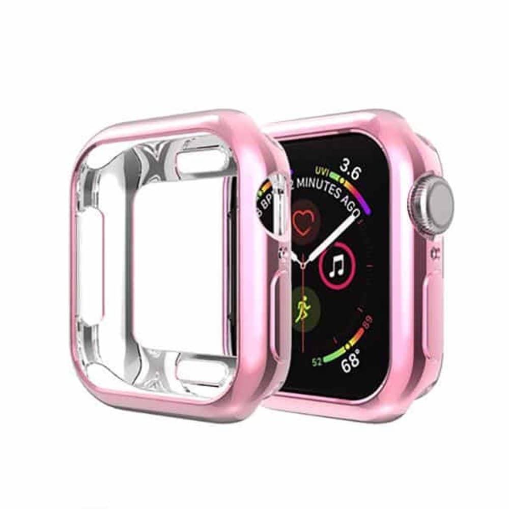 Protective frame case for Apple iWatch 7 (45mm) - Rose Gold