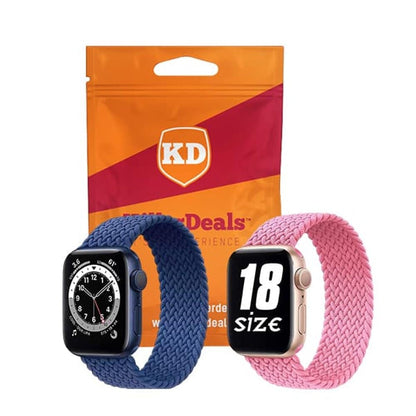 20mm Universal Watch Elastic Loop Strap (XS)- Navy + Pink Combo