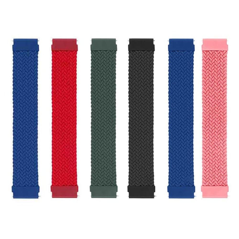 20mm Universal Watch Elastic Loop Strap (XS)- Navy + Pink Combo