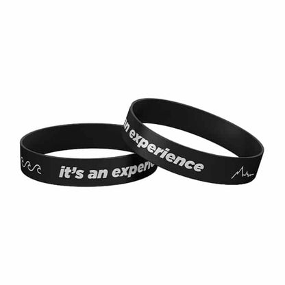Silicone Band (it is a experience),20cm Color:White with black print x10 Combo