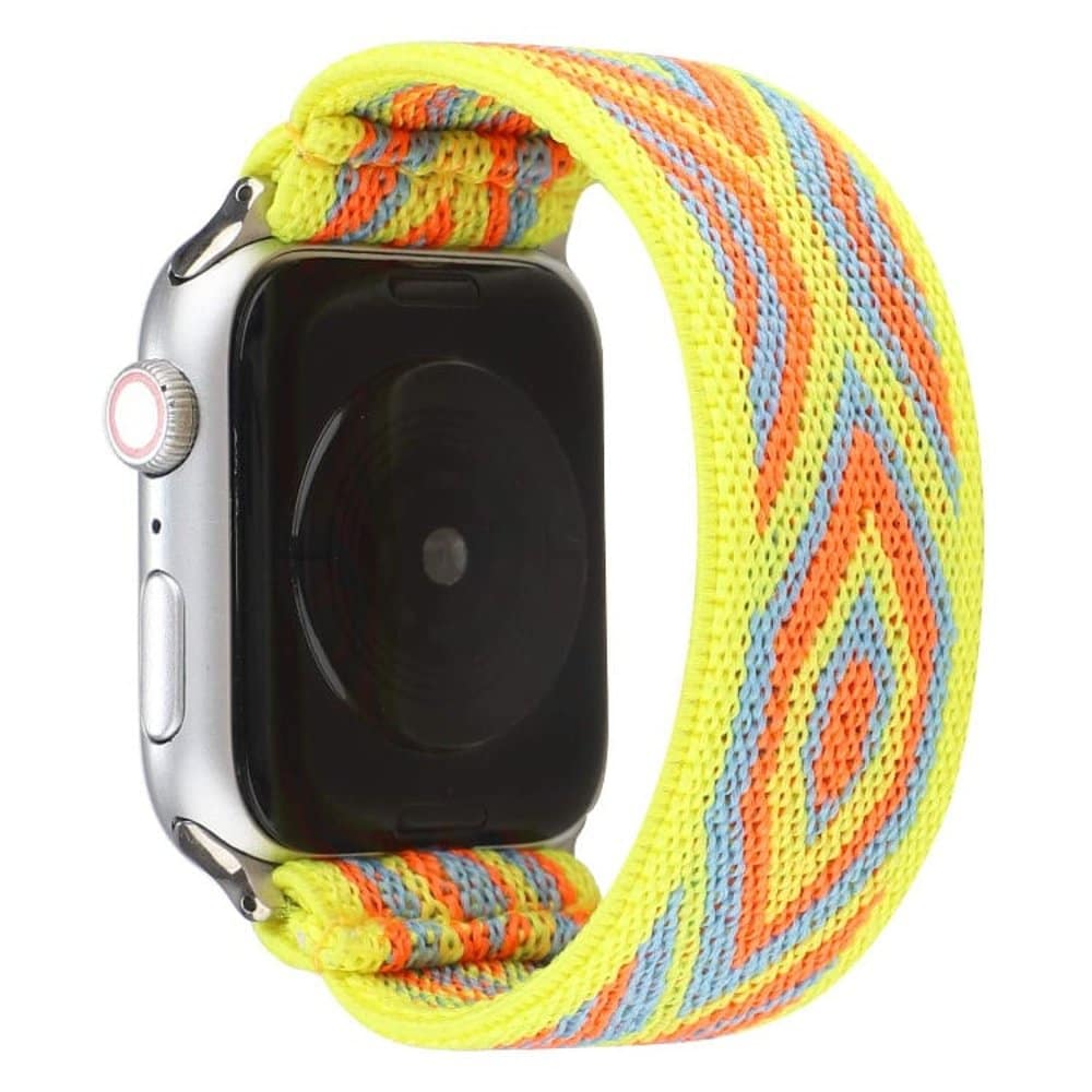 38/40/41mm Apple Watch nylon strap - Yellow stripe (S-M)