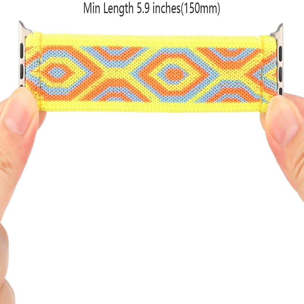 38/40/41mm Apple Watch nylon strap - Yellow stripe (S-M)