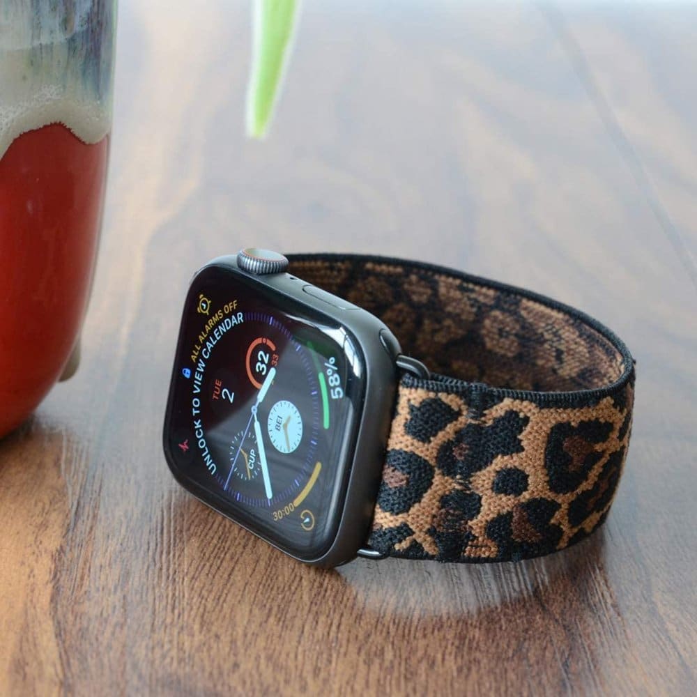 42/44/45/49mm Apple Watch nylon strap - Leopard (M-L)