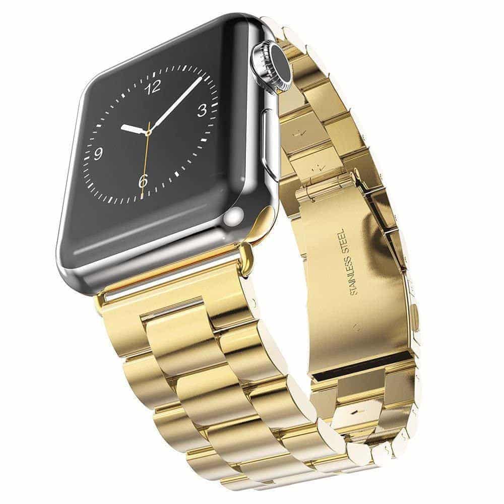 3 Link Stainless Steel Band for Apple watch 38/40/41mm  - Blue + Link removal tool