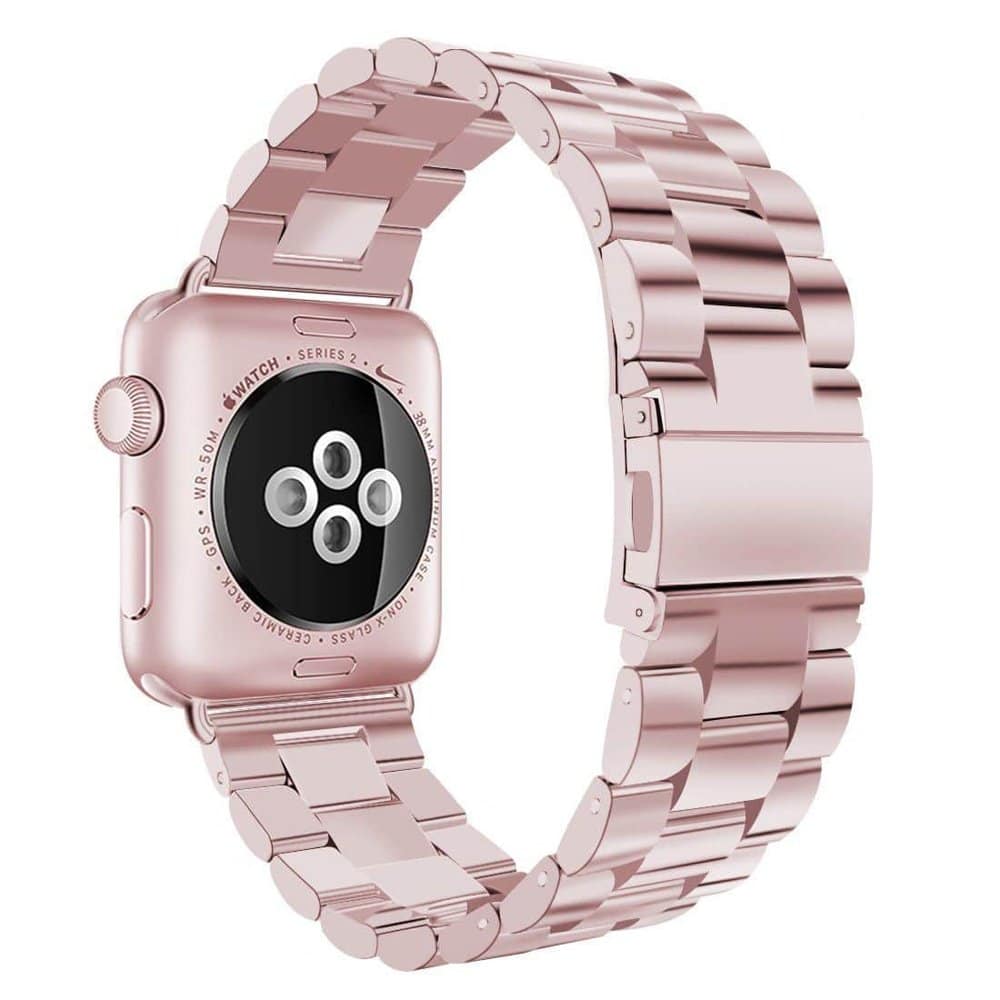 3 Link Stainless Steel Band for Apple watch 38/40/41mm  - Blue + Link removal tool