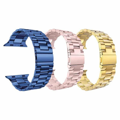 3 Link Stainless Steel Band for Apple watch 38/40/41mm  - Blue + Link removal tool