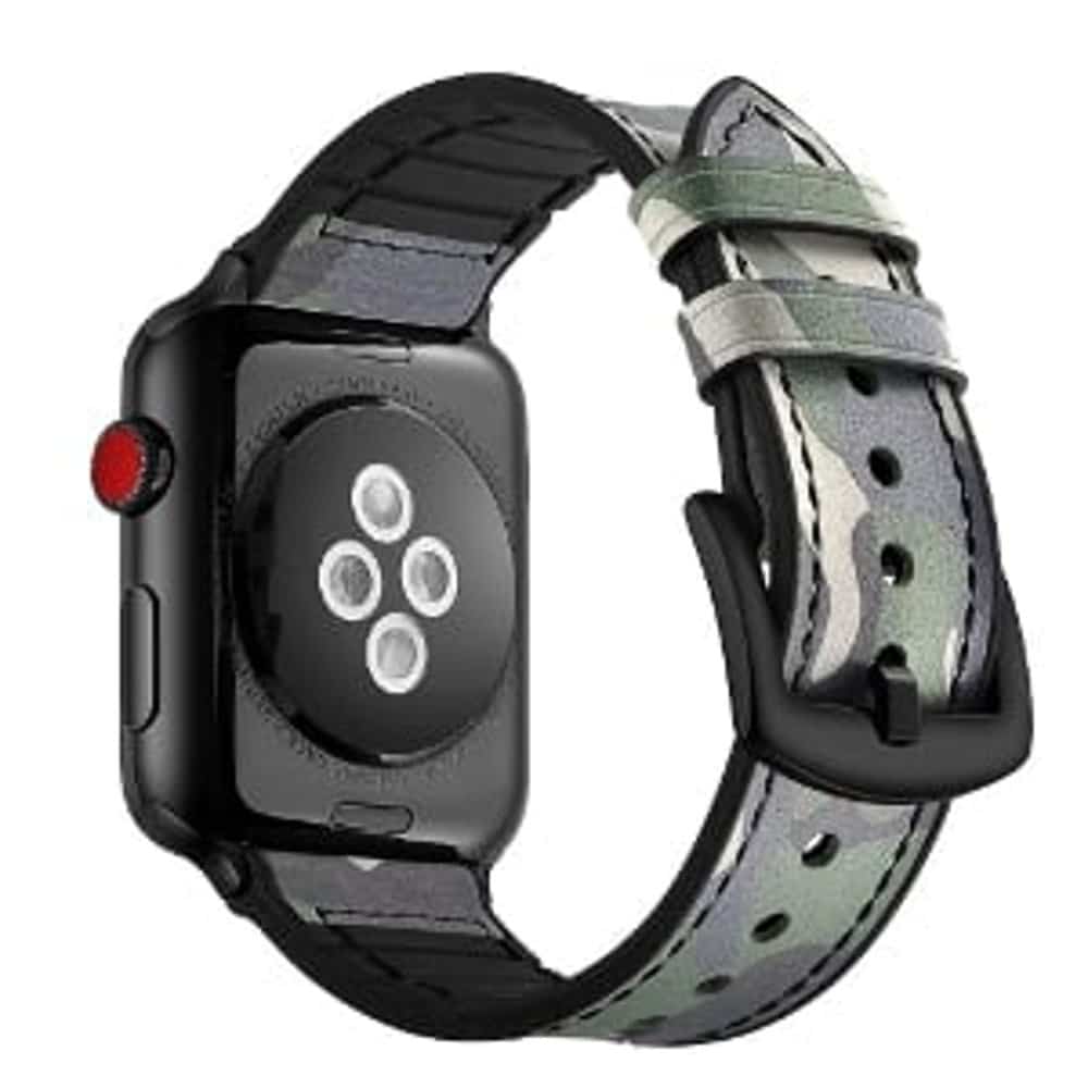 Leather & Silicone Strap for 38/40/41mm Apple Watch - GC