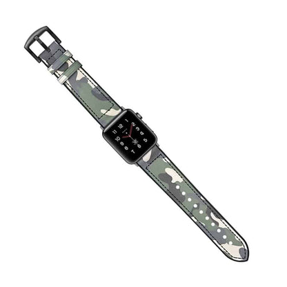 Leather & Silicone Strap for 38/40/41mm Apple Watch - GC