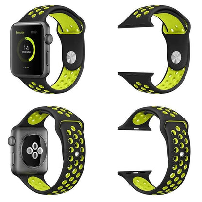 Silicone Strap for 38/40/41mm Apple Watch (S/M) - Grey & White