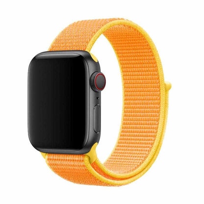 Velcro Nylon Strap for 42/44/45/49mm Apple Watch- Black & Grey