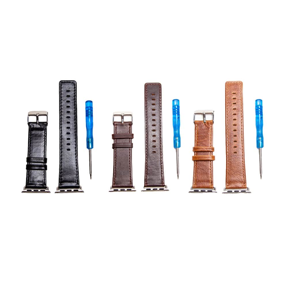38/40/41mm Apple Watch Leather Strap  - Dark Brown